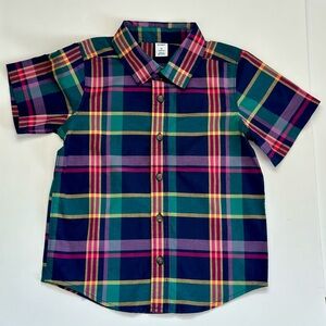 Old Navy Multicolor Plaid Button Down Shirt